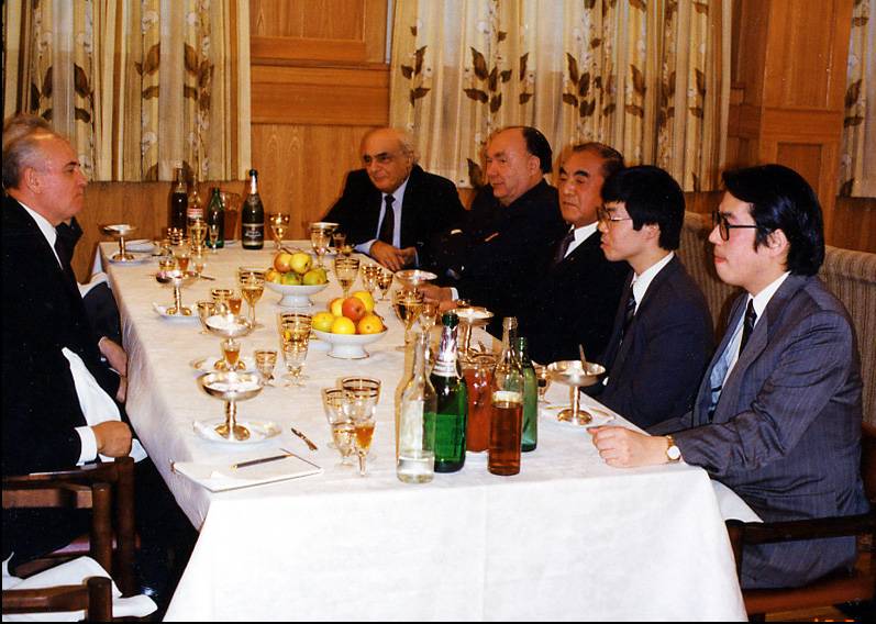 ゴルバチョフ財団での昼食会（1993年）